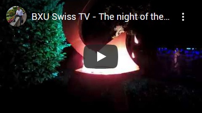 BXU Swiss TV - The night of the sculptures. Summer event 2019